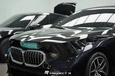 부천 BMW 5시리즈 530i 전체 PPF, 울트라핏 블랙PPF 시공, 프로젝트알 / 부천 원미구 상동
