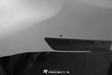 부천 랩핑, BMW X7 사고수리 후 부분 랩핑 재시공, 에이버리 사틴 실버메탈릭 / 부천 원미구 상동