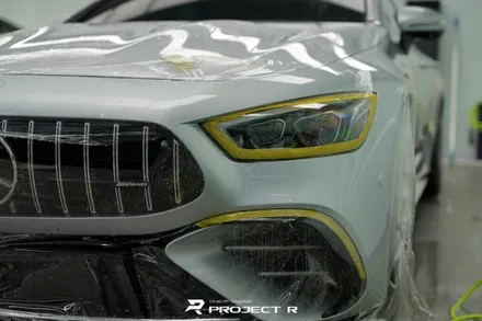벤츠 AMG GT43 앞범퍼 및 리어 디퓨저 울트라핏 PPF 재시공, 부천 수입차PPF 전문 프로젝트알 / 부천 원미구 상동