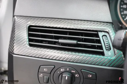 부천랩핑전문점, BMW E60 530i 실내 카본랩핑 후기 / 부천 원미구 상동