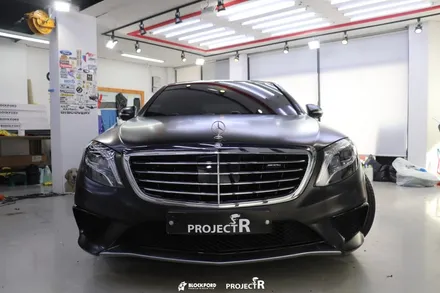 부천랩핑전문점 벤츠 S63amg 사틴블랙전체랩핑 후기 / 부천 원미구 상동