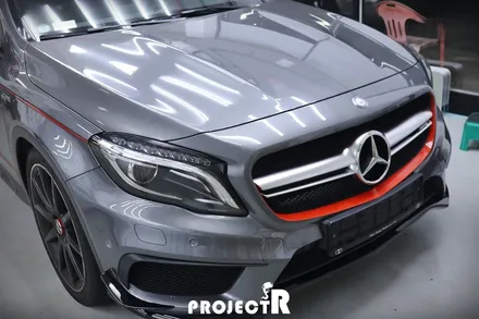 벤츠 GLA45 AMG 에이버리 유광 레드 포인트 그릴 랩핑 by 부천 프로젝트R / 부천 원미구 상동