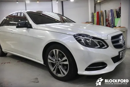 [부천 자동차 랩핑] 벤츠 E클래스 E220 에이버리 화이트펄 / 부천 원미구 상동