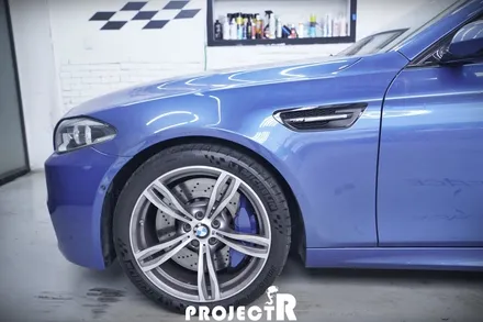 BMW M5 크롬 죽이기 부분 포인트 랩핑, 부천 상동 자동차 래핑 전문 프로젝트R / 부천 원미구 상동