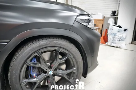 BMW X6 에이버리 사틴블랙 전체 랩핑 사고 부위 부분 래핑 재시공기 by 프로젝트R / 부천 원미구 상동