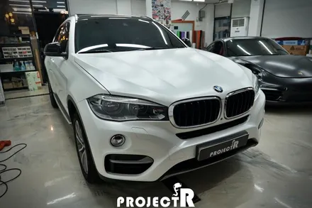 인천 자동차 랩핑, BMW X6 에이버리 사틴 화이트 펄 전체 랩핑 시공기 by 프로젝트알 / 부천 원미구 상동