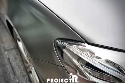 벤츠 E클래스 E220d 에이버리 사틴블랙 전체랩핑 및 블락포디 샴페인골드 열차단 썬팅(윈도틴팅) 시공기 by 프로젝트알 / 부천 원미구 상동