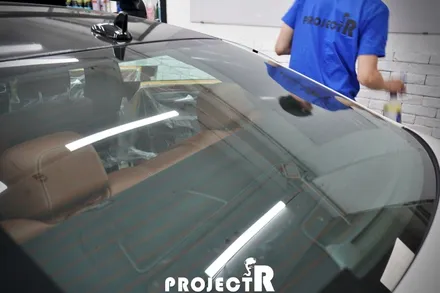 부천썬팅 벤츠 CLS클래스 열차단 썬팅, CLS63 AMG 글라스틴트 선셋 윈도 틴팅 재시공기 by 프로젝트알 / 부천 원미구 상동