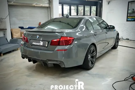 BMW 5시리즈 에이버리 다크 그레이 전체 랩핑, 인천 부천 자동차 래핑 전문 프로젝트알 / 부천 원미구 상동