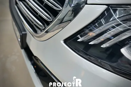 벤츠 S63 AMG 전체랩핑, 에이버리 유광 화이트펄 자동차 래핑 by 부천 상동 프로젝트알 / 부천 원미구 상동