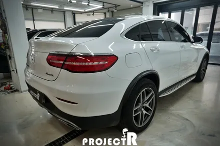 벤츠 GLC 220d 에이버리 유광 화이트 전체 랩핑, 부천 상동 자동차래핑 프로젝트R / 부천 원미구 상동