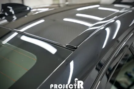 BMW M5 컴페티션 사이드미러, 카본 루프 PPF 보호필름 시공 by 부천 PPF 전문 프로젝트알 / 부천 원미구 상동