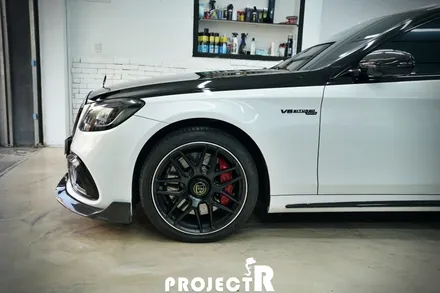 벤츠 S63 AMG 투톤 전체 랩핑, 부천 수입차 랩핑 전문 프로젝트알 / 부천 원미구 상동