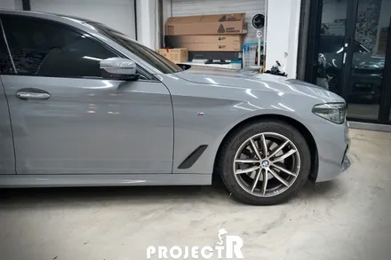 BMW 5시리즈 전체 랩핑, 520d 에이버리 락그레이 시멘트 랩핑, 부천 자동차래핑 프로젝트알 / 부천 원미구 상동