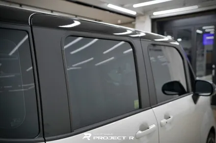 기아 레이 루프스킨 투톤랩핑, 신차패키지 (글라스틴트 로데 틴팅, 블랙박스, 생활보호PPF) 시공 / 부천 원미구 상동