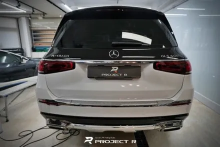 벤츠 마이바흐 GLS600 듀오톤 투톤랩핑, 상단 3M2080 유광블랙 시공, 부천랩핑 프로젝트알 / 부천 원미구 상동