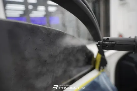 부천 썬팅 벤츠 S63 AMG 틴팅 재시공, 글라스틴트 레이니블루, 프로젝트알 / 부천 원미구 상동