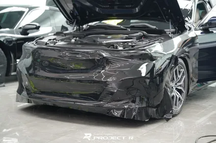 부천 BMW 5시리즈 530i 전체 PPF, 울트라핏 블랙PPF 시공, 프로젝트알 / 부천 원미구 상동