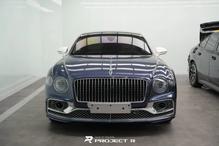 부천 벤틀리 플라잉스퍼 듀오톤 전체 랩핑, 비닐프로그 실버메탈릭 슈퍼글로시블랙 투톤랩핑 / 부천 원미구 상동