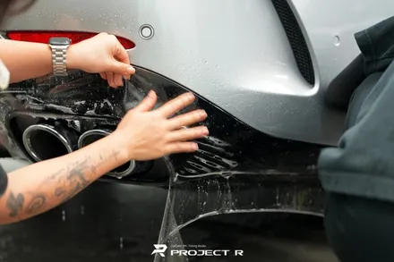 벤츠 AMG GT43 앞범퍼 및 리어 디퓨저 울트라핏 PPF 재시공, 부천 수입차PPF 전문 프로젝트알 / 부천 원미구 상동