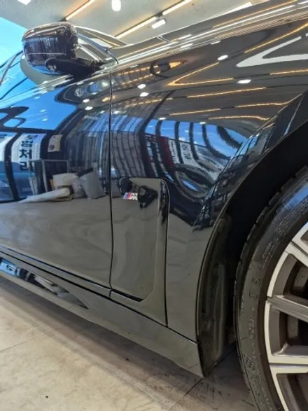 BMW 7시리즈 전체 크롬몰딩 랩핑 (크롬죽이기) 시공 사례 = 탑게라지 / 순천, 여수, 광양