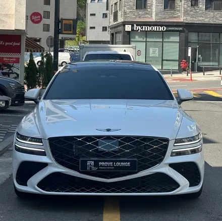 하남, 분당랩핑 \' 제네시스 G80 스포츠 \' 블랙 포인트랩핑 크롬죽이기 시공! / 성남, 판교, 분당, 용인