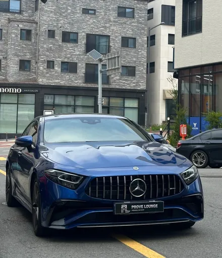 분당 백현동, 정자동 판금도색  \' 벤츠 CLS300d \' 앞범퍼 도색 스펙트럴 블루 완벽복원! / 성남, 판교, 분당, 용인