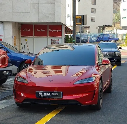 성남, 분당 덴트 \' 테슬라 모델3 퍼포먼스 \' 울트라레드 PPF차량 문콕복원! / 성남, 판교, 분당, 용인