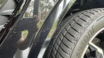 [ 분당, 판교 외형복원 자차 보험수리 ] \' BMW X4 \' 신차출고 후 운전사고 인해 차량손상, 덴트와 부분광택으로 복원 / 성남, 판교, 분당, 용인