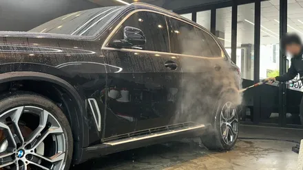 분당 석회수 낙숫물 피해 복원 \' BMW X5 \' 아파트 주차장에 떨어진 석회물제거 보상처리! / 성남, 판교, 분당, 용인