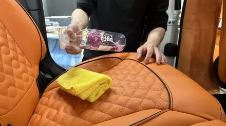 분당가죽코팅 \' 벤츠 지바겐 G63 브라부스 \' 에르메스 오렌지 실내커스텀 후 기온쿼츠 레더쉴드로 가죽보호! / 성남, 판교, 분당, 용인