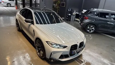 [ 장마철 이벤트할인 ] 구미동 \' BMW M3 \' PPF 디테일링세차 작업과 장마철 시야 확보를 위한 전면 유막제거, 발수코팅 / 성남, 판교, 분당, 용인