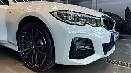[ 성남동 세차 ] \' BMW 330E \' 디테일링 작업과 스톤칩 발생으로 순정 BMW 페인트 붓펜으로 커버업 / 성남, 판교, 분당, 용인