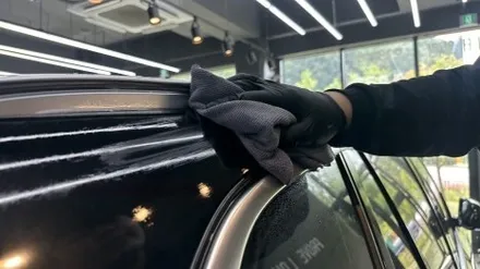 분당 석회수 낙숫물 피해 복원 \' BMW X5 \' 아파트 주차장에 떨어진 석회물제거 보상처리! / 성남, 판교, 분당, 용인