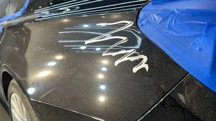 성남, 분당석회물제거 \' BMW 740D \' 주차장 피해복원 대처방법! / 성남, 판교, 분당, 용인