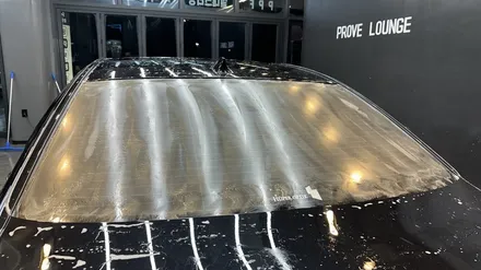 성남, 분당석회물제거 \' BMW 740D \' 주차장 피해복원 대처방법! / 성남, 판교, 분당, 용인