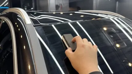 분당 석회수 낙숫물 피해 복원 \' BMW X5 \' 아파트 주차장에 떨어진 석회물제거 보상처리! / 성남, 판교, 분당, 용인
