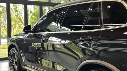 분당 석회수 낙숫물 피해 복원 \' BMW X5 \' 아파트 주차장에 떨어진 석회물제거 보상처리! / 성남, 판교, 분당, 용인