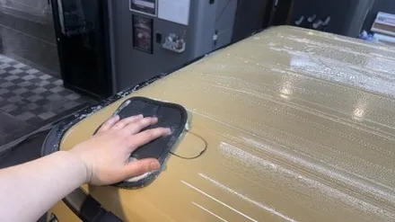 광교, 판교 석회물제거 \' 벤츠 지바겐 G63 amg \' 지하주차장 루프 낙수물 피해복원! / 성남, 판교, 분당, 용인