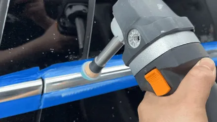 용인, 분당 크롬백화복원 \' 벤츠 GT43 AMG \' 윈도우몰딩 물때제거! / 성남, 판교, 분당, 용인