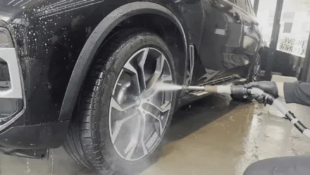 분당 석회수 낙숫물 피해 복원 \' BMW X5 \' 아파트 주차장에 떨어진 석회물제거 보상처리! / 성남, 판교, 분당, 용인