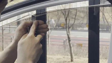 판교썬팅 \' 현대 아반떼 MD \' 자외선, 열차단율 떨어진 노후 썬팅필름제거 후 재시공으로 아이의 피부보호! / 성남, 판교, 분당, 용인