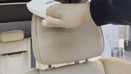 성남 기온쿼츠레더쉴드 가죽시트코팅 \' 포르쉐 마칸 \' 베이지시트로 신차출고 후 청바지이염 발생! / 성남, 판교, 분당, 용인