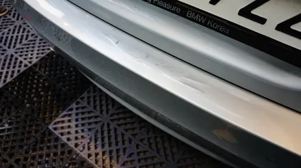 BMW 520D 뒷범퍼 도색 보험 센터가 무조건 잘 하는건 절대 아니더군요~ / 강남구 역삼동