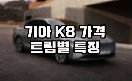 기아 K8 가격과 트림별 특징 / 강남구 역삼동