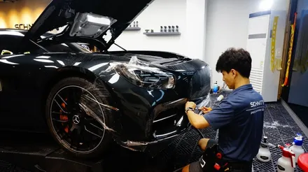벤츠AMG GTs 스포츠패키지(전면PPF)시공으로 이젠 달려보자(Feat. 슈니트SC-5) / 강남구 역삼동