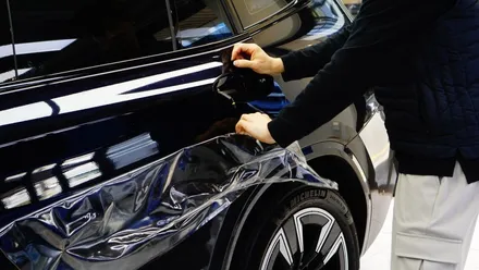 PPF 보험처리/ 필름이 도장면을 지켜줬네요. BMW IX3 / 강남구 역삼동