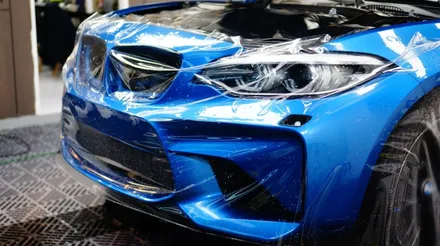 BMW M2 앞범퍼 사고나서 도색하고 PPF 재시공 받았어요~ / 강남구 역삼동