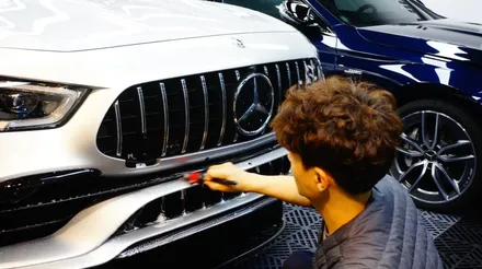 벤츠 AMG GT 4도어 앞범퍼 부분도색 및 PPF 재시공 / 강남구 역삼동