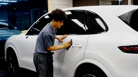 삼성동PPF/ 상온에서 스크래치가 저절로 사라지는 필름으로 카이엔 한바퀴 둘러줬어요~^^ -카이엔 전체PPF Part2(완결편) / 강남구 역삼동